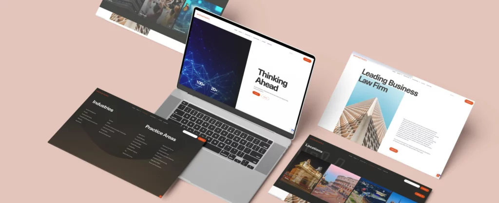 laptop website design